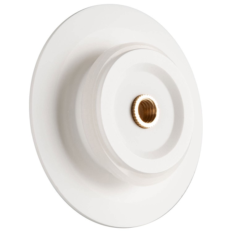 Matt White Stone Resin Bath Waste Cover