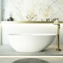 Freestanding Double Ended Stone Resin Solid Surface Bath 1700 x 860mm - Solace