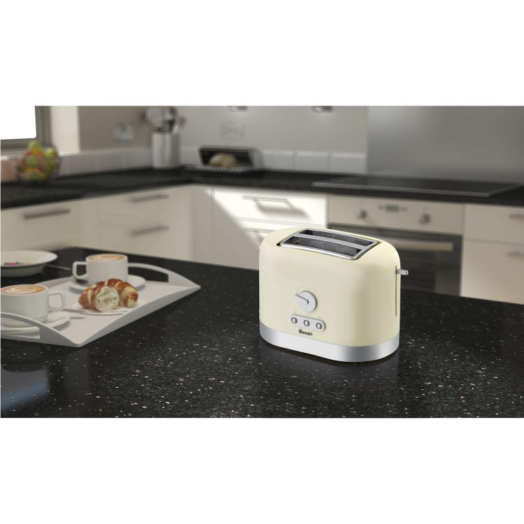 Swan ST10020CREN Cream 2 Slice Toaster