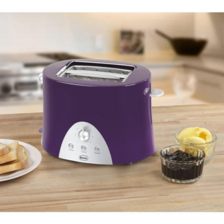 Swan ST10030PURN 2 Slice Purple Toaster