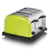 GRADE A2 - Swan ST14020LIMN 4 Slice Lime Toaster