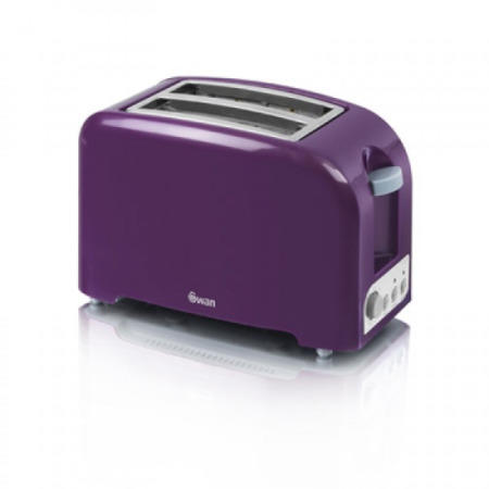 Swan ST14030PURN 2 Slice Purple Toaster