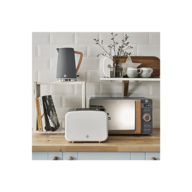Swan Nordic 2 Slice Toaster - Cotton White