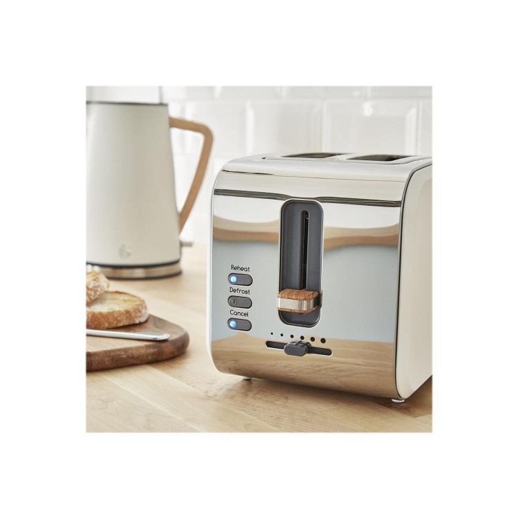 Swan Nordic 2 Slice Toaster - Cotton White