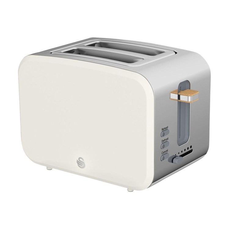 Swan Nordic 2 Slice Toaster - Cotton White