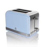 Swan ST19010BLN 2 Slice Retro Toaster - Blue