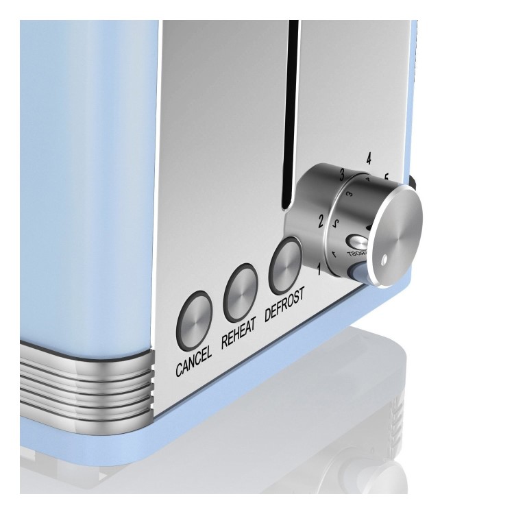 Swan ST19010BLN 2 Slice Retro Toaster - Blue