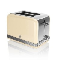 Swan ST19010CN Retro 2 Slice Toaster - Cream