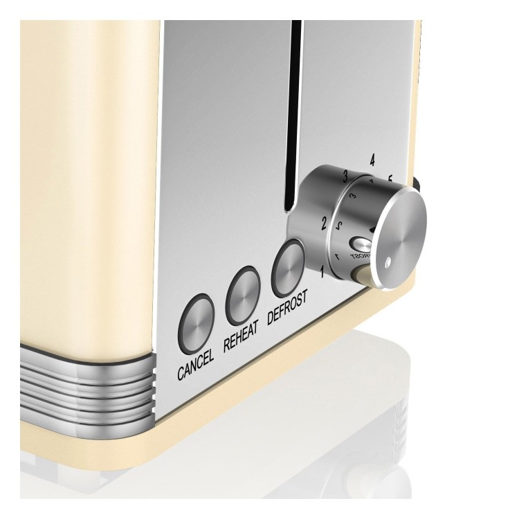 Swan ST19010CN Retro 2 Slice Toaster - Cream