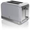 Swan ST19010GRN Retro 2 Slice Toaster - Grey