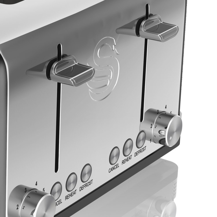 Swan ST19020BN Retro Style 4-slice Toaster - Black