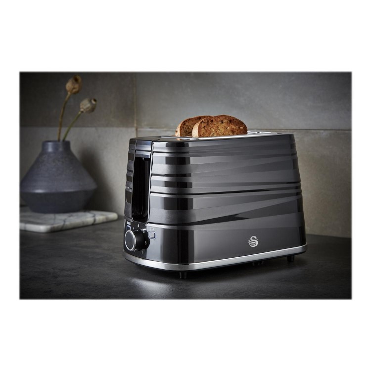Swan ST31050BN Symphony 2 Slice Toaster - Black