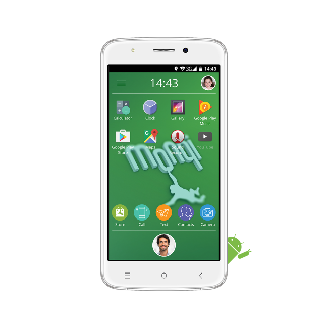 Monqi Kid's Smartphone White 5" 8GB 3G Unlocked & SIM Free