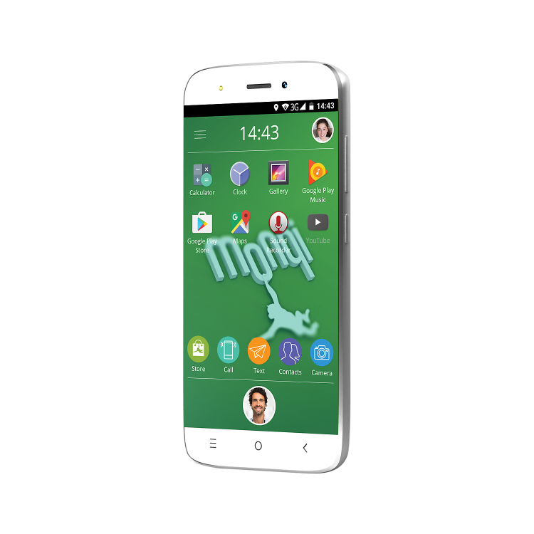 Monqi Kid's Smartphone White 5" 8GB 3G Unlocked & SIM Free