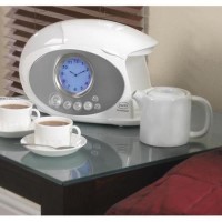 Swan STM100 White Teasmade  Clock Alarm 600ml