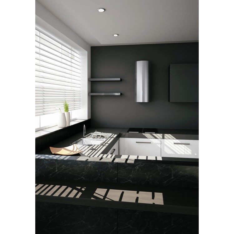 Elica STONESS Stone Cylindrical 33cm Chimney Cooker Hood Stainless Steel
