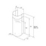 Elica STONESS Stone Cylindrical 33cm Chimney Cooker Hood Stainless Steel