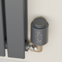 electriQ Modern LED Smart TRV Thermostatic Radiator Valves Wi-Fi Version Anthracite