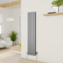 electriQ Modern LED Smart TRV Thermostatic Radiator Valves Wi-Fi Version Anthracite