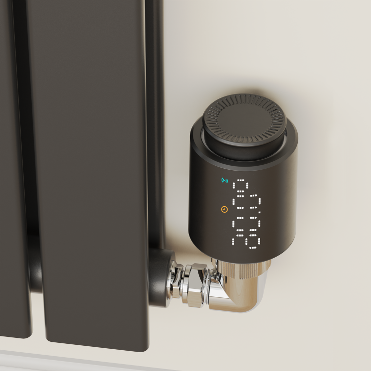 Remote Radiator Trv electriQ Smart Modern LED TRV Thermostatic Radiator Valves Wi-Fi ...