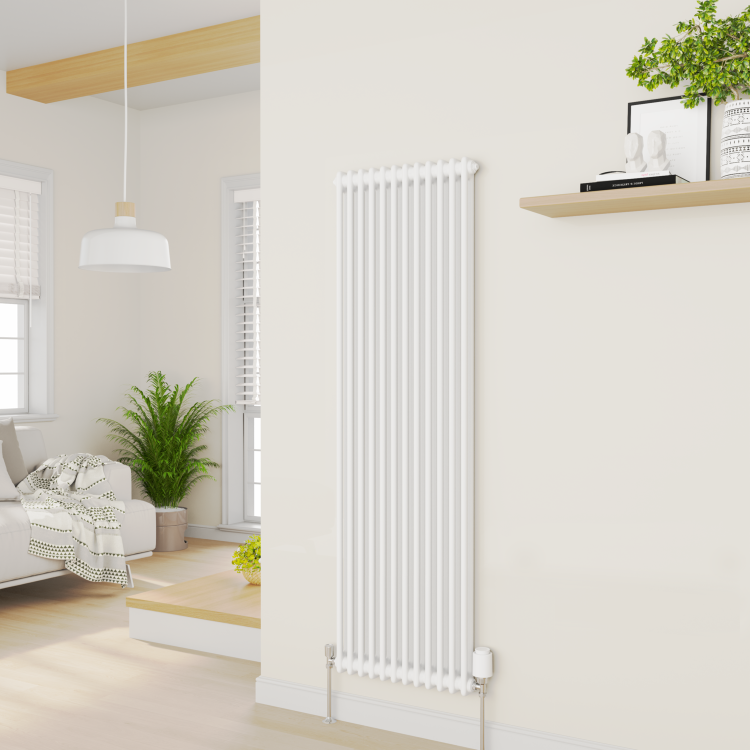 electriQ Modern LED Smart TRV Thermostatic Radiator Valves Wi-Fi Version White