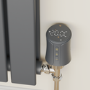 electriQ Modern LCD Smart TRV Thermostatic Radiator Valves Tuya Zigbee Version Anthracite