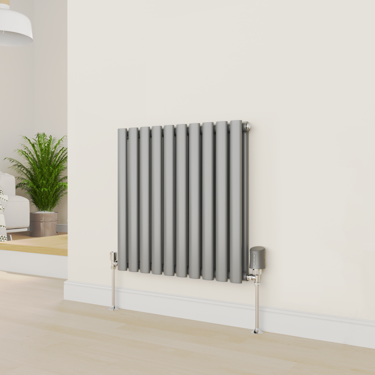electriQ Modern LCD Smart TRV Thermostatic Radiator Valves Tuya Zigbee Version Anthracite