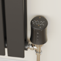 electriQ Modern LCD Smart TRV Thermostatic Radiator Valves Tuya Zigbee Version Black