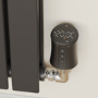 electriQ Modern LCD Smart TRV Thermostatic Radiator Valves Tuya Zigbee Version Black