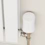 electriQ Modern LCD Smart TRV Thermostatic Radiator Valves Tuya Zigbee Version White