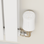 electriQ Modern LCD Smart TRV Thermostatic Radiator Valves Tuya Zigbee Version White