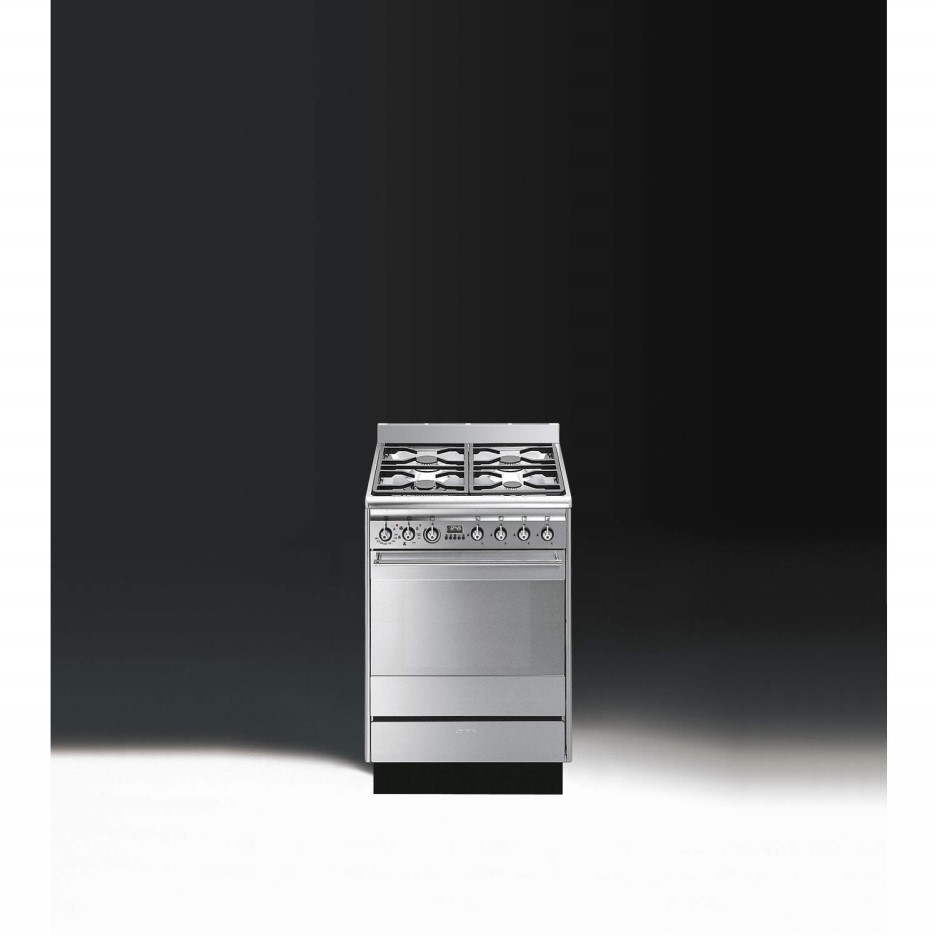 Smeg SUK61MX8 Concert 60cm Single Oven Dual Fuel Cooker Stainless