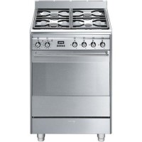 Refurbished Smeg Concert SUK61PX8 60cm Dual Fuel Cooker with Pyrolytic Cleaning Stainless Steel Refurbished Smeg Concert SUK61PX8 60cm Dual Fuel Cooker with Pyrolytic Cleaning Stainless Steel