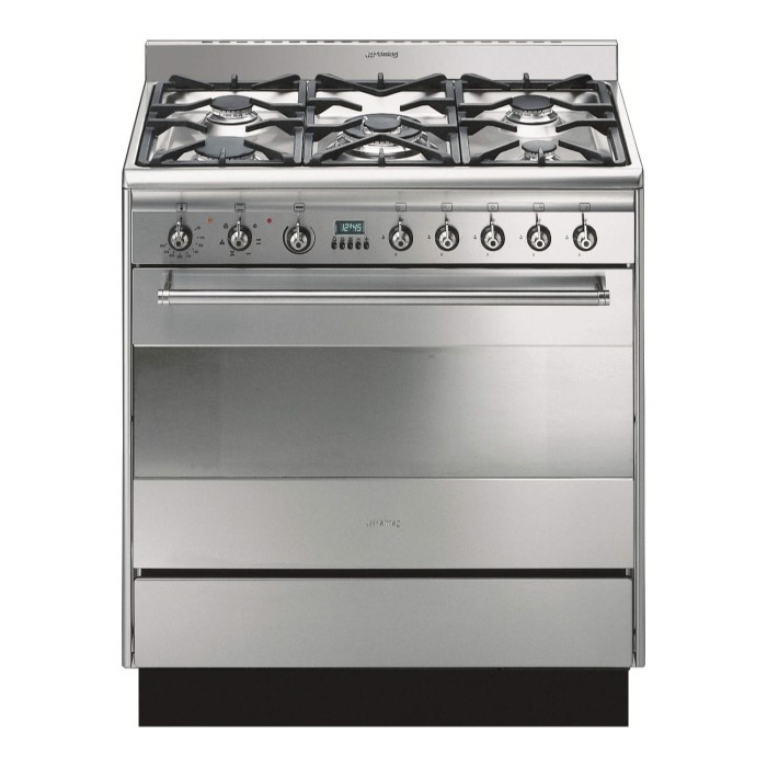 Smeg SUK81MFX5 80cm Dual Fuel Range Cooker Stainless Steel