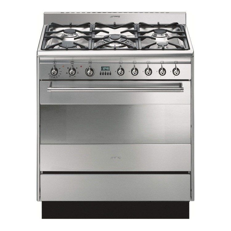 Smeg SUK81MFX5 80cm Dual Fuel Range Cooker - Stainless Steel