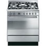 GRADE A2 - Smeg SUK81MFX8 80cm Dual Fuel Range Cooker Stainless Steel