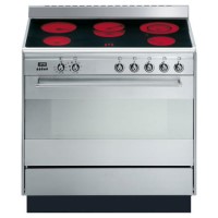 Smeg SUK91CMX8 90cm Single Cavity Electric Range Cooker With Ceramic Hob Stainless Steel