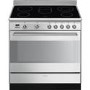 Smeg Concert 90cm Electric Single Oven Range Cooker - Stainless Steel