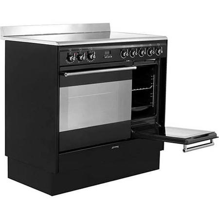 Smeg Concert 90cm Electric Range Cooker - Black