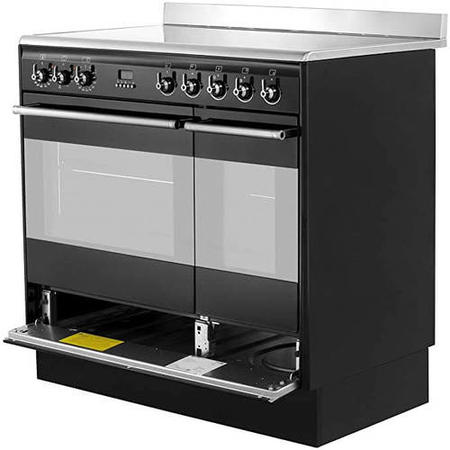 Smeg Concert 90cm Electric Range Cooker - Black