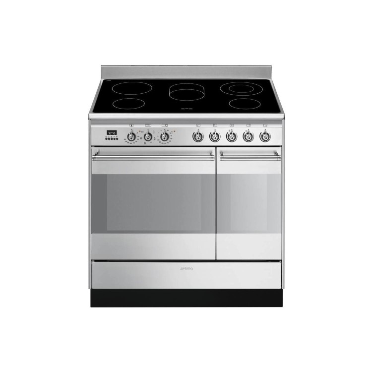 Refurbished Smeg Concert SUK92CMX9 90cm Electric Range Cooker Stainless Steel