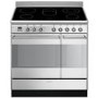 Refurbished Smeg Concert SUK92CMX9 90cm Electric Range Cooker Stainless Steel