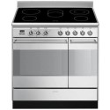 A1/SUK92CMX9 Refurbished Smeg Concert SUK92CMX9 90cm Electric Range Cooker Stainless Steel