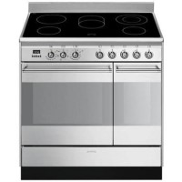 Refurbished Smeg Concert SUK92CMX9 90cm Electric Range Cooker Stainless Steel