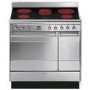 GRADE A2 - Smeg SUK92CMX9 Concert Double Oven 90cm Electric Range Cooker With Ceramic Hob - Stainless Steel