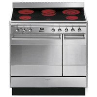 GRADE A2 - Smeg SUK92CMX9 Concert Double Oven 90cm Electric Range Cooker With Ceramic Hob - Stainless Steel
