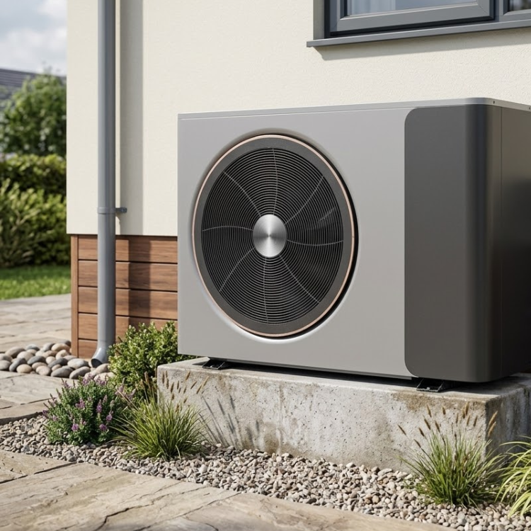 SUPERHEAT MCS Certified 7kW R32 Inverter Air Source Smart Heat Pump – Max Water Temp 60C
