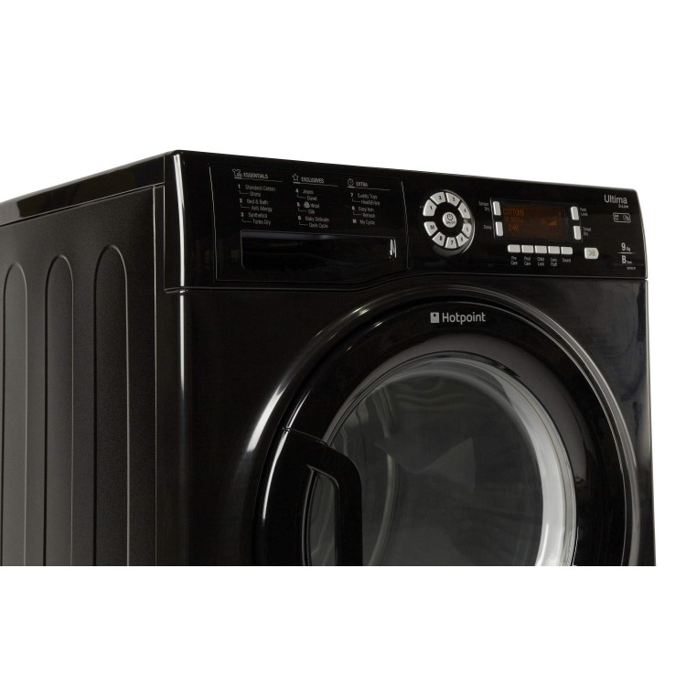 GRADE A3 - Hotpoint SUTCD97B6KM Ultima S-Line 9kg Freestanding Condenser Tumble Dryer-Black