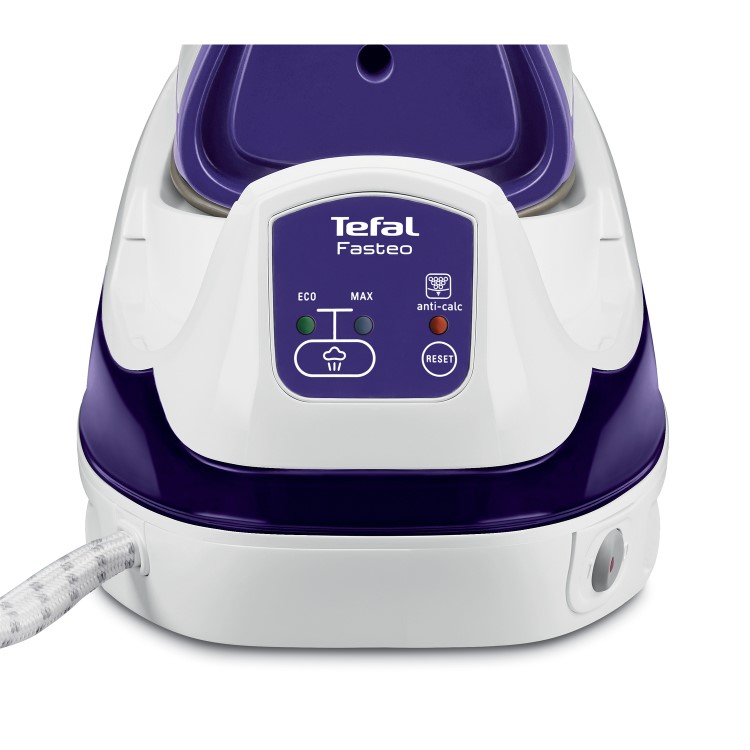 Tefal SV6020 Fasteo 2200W Steam Generator Iron - White And Purple