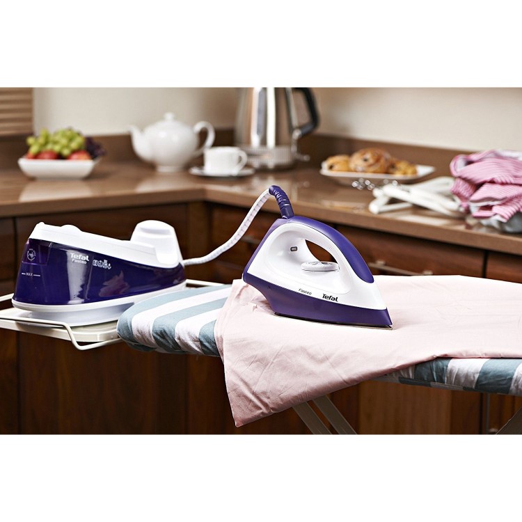 Tefal SV6020 Fasteo 2200W Steam Generator Iron - White And Purple